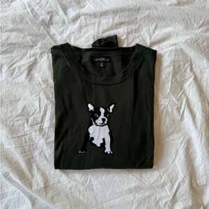 J Crew Dog Graphic Sweater